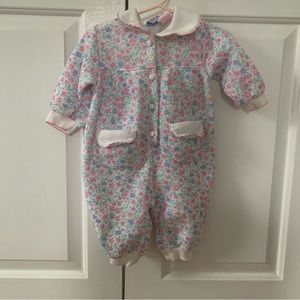 VTG Bebe by Cradlecraft outfit cottagecore floral sweatshirt material 6-9M 6M 9M